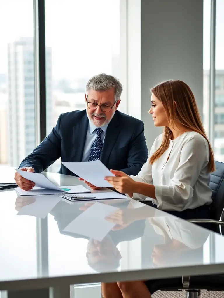 A financial advisor discussing investment options with a client, emphasizing the importance of informed decision-making.