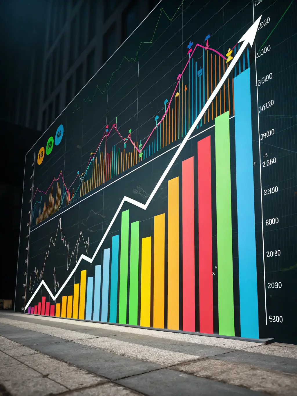 A graph showing optimized investment returns over time, highlighting the benefits of professional portfolio management.